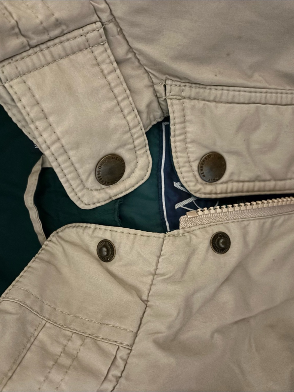 Members Only Tan Bomber Jacket - Picture 3 of 8